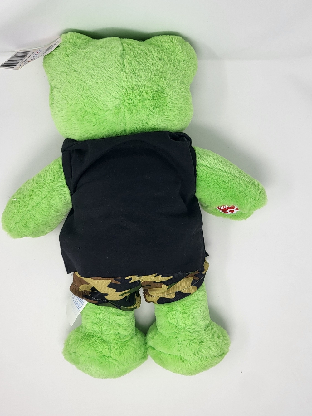 Build-A-Bear Green Frog Plush with Black Gold Batman Shirt - Picture 2 of 6